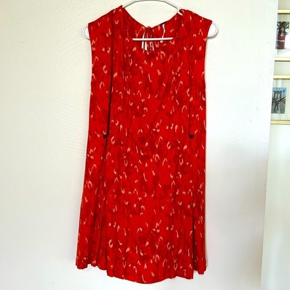 NWT Free People fake love orange animal print mini dress - Picture 3 of 9